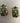 EARRINGS MICHAL GOLAN GOLD SET WITH BLUE CAT EYE STONES & TURQUOISE BEADS