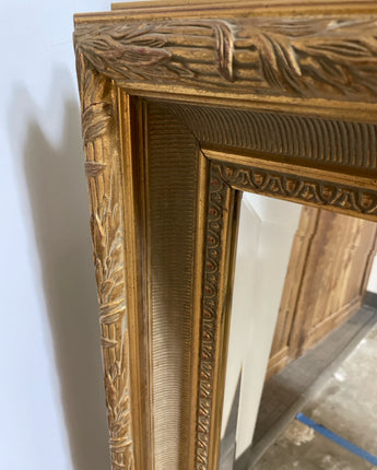 MIRROR LARGE DOUBLE ORNATE GOLD FRAME BEVEL GLASS