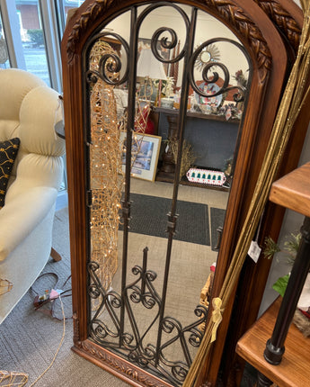 PIER ONE ARCHED TOP MIRRORS, METAL DETAIL ON MIRROR