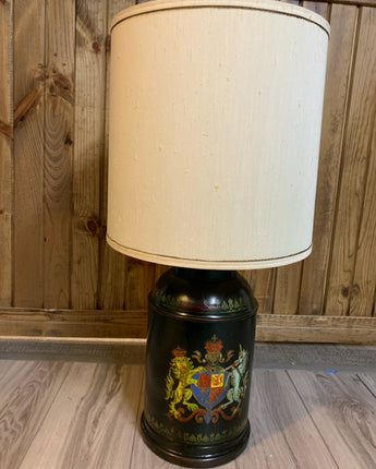 FREDERICK COOPER 3 WAY BULB METAL BROWN LAMP WITH A CREST