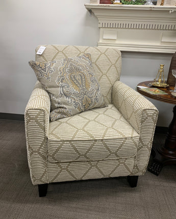 FUSION CHAIR, URBINA BURLAP (made in the USA, BRAND NEW)