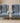 WING BACK CHAIR, BLUE VELVET UPHOLSTERY, CHERRY QUEEN ANNE LEGS