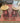 SET OF 2 COUNTER STOOLS, ROUND WOOD SEATS, METAL ADJUSTABLE BASES