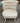 WORLD MARKET, CREAM FABRIC, TUFTED BACK, BLONDE LEGS