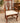 TRADITIONAL CHERRY FINISH DINING TABLE WITH 6 CHAIRS WITH CABRIOLE LEGS