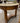 ROUND SIDE TABLE MARBLE TOP WOOD FRAME