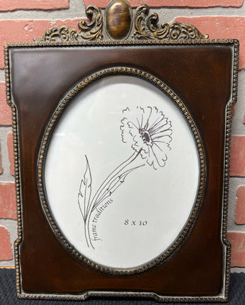 TRADITIONS VINTAGE OVAL ORNATE PICTURE FRAME 8X10