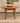 VINTAGE, MAPLE DROP LEAF TABLE, TURNED LEGS ON CASTERS