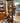 LIGHTED CHERRY CURIO CABINET, 4 SHELVES 1 GLASS DOOR