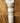 ANTIQUE WOODEN WHITE HALF-COLUMN