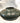 ART DECO HARRIS POTTERY BOWL, GREEN w/ INCISED WHITE LINES, GEOMETRIC PATTERNS