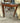 WOODEN SIDE TABLE w/ GLASS TOP