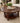 34" ROUND DARK BROWN WOOD, BOTTOM SHELF