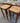 SET of 2 BAR STOOLS, WOOD BASE w/ WICKER SEAT