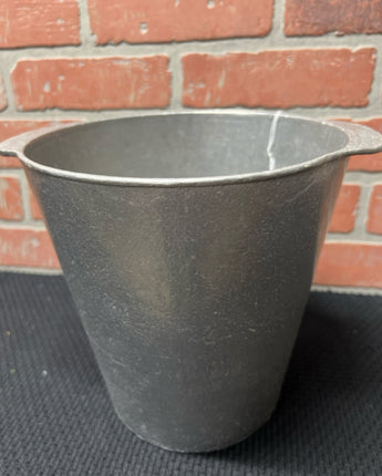 PEWTER BUCKET WITH 2 HANDLES