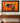 "MARTINO" BLACK FRAMED TEXTURED ABSTRACT ARTWORK IN ORANGE,RED,BLACK & GOLD