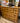MAPLE 3 DRAWER DRESSER W/MIRROR & BRUSHED GOLD HARDWARE