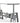 ARHAUS, INDUSTRIAL CRANK DESK w/ GLASS TOP and IRON BASE