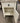 NIGHTSTAND CREAM WITH BLACK HARDWARE 1 DRAWER, 1 DOOR