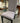 GREY UPHOLSTERED DINING ROOM CHAIR W/NAILHEAD TRIM