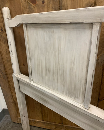 HEADBOARD FULL - DISTRESSED WHITE WITH GRAY