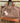 FOSSIL LEATHER AND CANVAS TOTE BROWN LEATHER OLIVE CANVAS