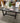 ARHAUS, "ACERO" DINING TABLE, COOL RUSTIC METAL, ORGANIC WOOD TEXTURES