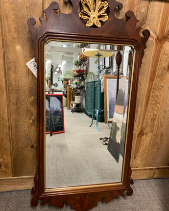 COUNCIL CRAFTSMAN MAHOGANY CHIPPENDALE BEVEL WALL MIRROR 42"X1"X21"