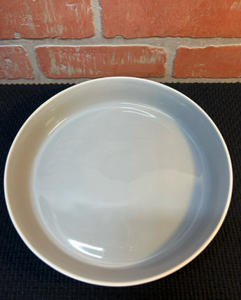 VERA WANG WEDGEWOOD WINTER WHITE CERAMIC GRAY & WHITE SERVING BOWL 1.5"X10"X10"