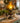 TABLE LAMP VINTAGE HURRICANE  AMBER COIN DOT GLASS SHADE WITH BRASS BASE