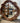 LARGE WALL BEVELED MIRROR W/BROWN CARVED ORNATE FRAME