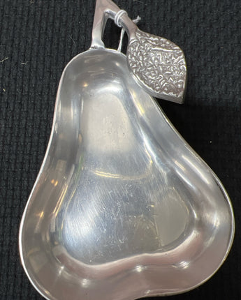 PIER ONE IMPORTS PEWTER PEAR DISH