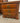 NIGHTSTAND 2 DRAWERS GOLD HARDWARE DARK BROWN STAIN