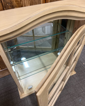 CREAM WOOD CABINET 6 PANE MIRROR BACKING 21"X6.45"X20"