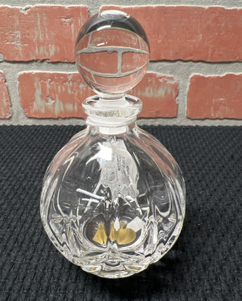 VINTAGE ONIEDA CRYSTAL PERFUME DECANTER 5"X3.25"X3.25"