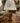 CONTEMPORARY METALLIC BRONZE GOLD FINISH TABLE LAMP ON A SQUARE WOOD BASE