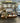RUSTIC METAL BAKER'S/WINE RACK W/LIFT UP STORAGE, WOOD SHELVES