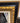 LARGE BLACK & GOLD ORNATE FRAMED MIRROR