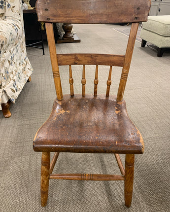 CHAIR RUSTIC STAINED BROWN