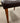FAUX BROWN LEATHER DINING CHAIR W/BUTTON TUFTED BACK