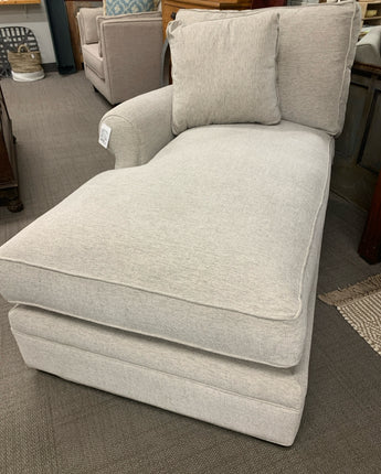 ARHAUS,  UPHOLSTERED CHAISE, CREAM w/ PILLOW