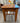 CHERRY STAINED WOOD SIDE TABLE W/1 DRAWER