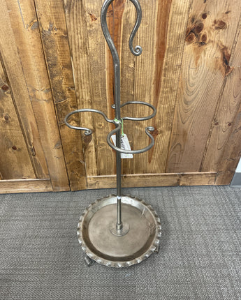 SILVER METAL UMBRELLA STAND