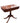 MAHOGANY, FOLDING GAME TABLE, DUNCAN PHYFE LEGS