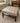 TAN FAUX LEATHER 31" SQUARE OTTOMAN