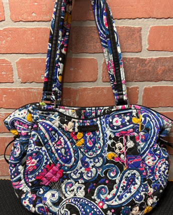 VERA BRADLEY MICKEY MOUSE BLUE BLACK & PURPLE QUILTED