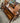 CRATE & BARREL CONSOLE TABLE w/ 3 DRAWERS, DARK WOOD
