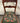 TELL CITY MAHOGANY W/NEEDLEPOINT SEAT