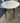 ROUND WHITE TOP, NATURAL WOOD LEGS