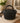 COACH, BLACK LEATHER, CANTEEN STYLE CROSSBODY, RHINESTONE DETAILING